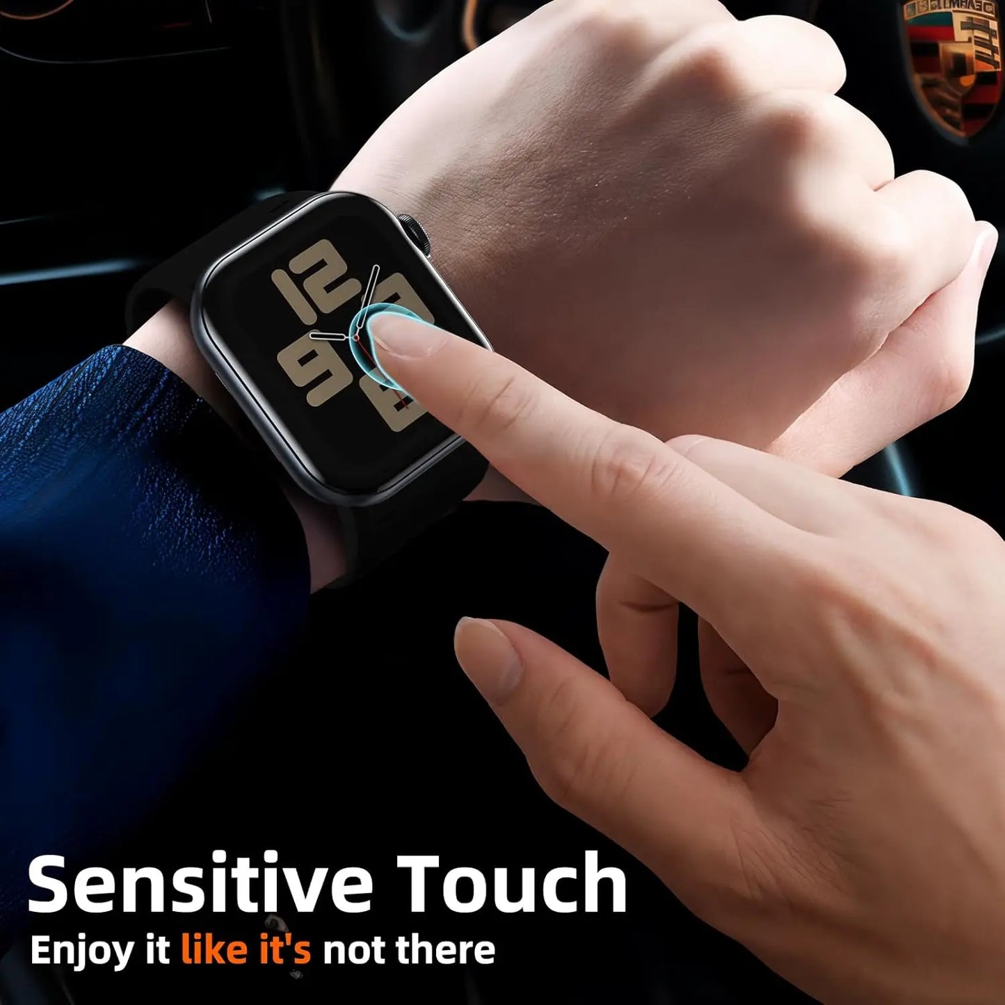 Vauki 6 Pièces Protection Écran pour Apple Watch SE 44mm (2022/2020) /Series 6/5/4 44mm Verre Trempé,HD Transparent Sans Bulles Silicone Ultra-Mince TPU Souple Film Protecteur Installation Facile