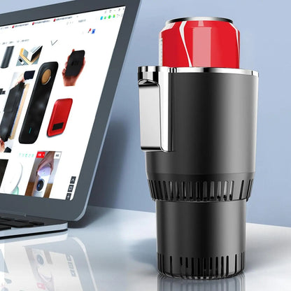 Lesunbak Chauffe-café pour Voiture, Porte-gobelets Automobiles - Chauffe-café et Refroidisseur d'eau 2 en 1,Extenseur de Tasse de Voiture antidérapant, Porte-Boisson de Voiture, Porte-Bouteille d'eau