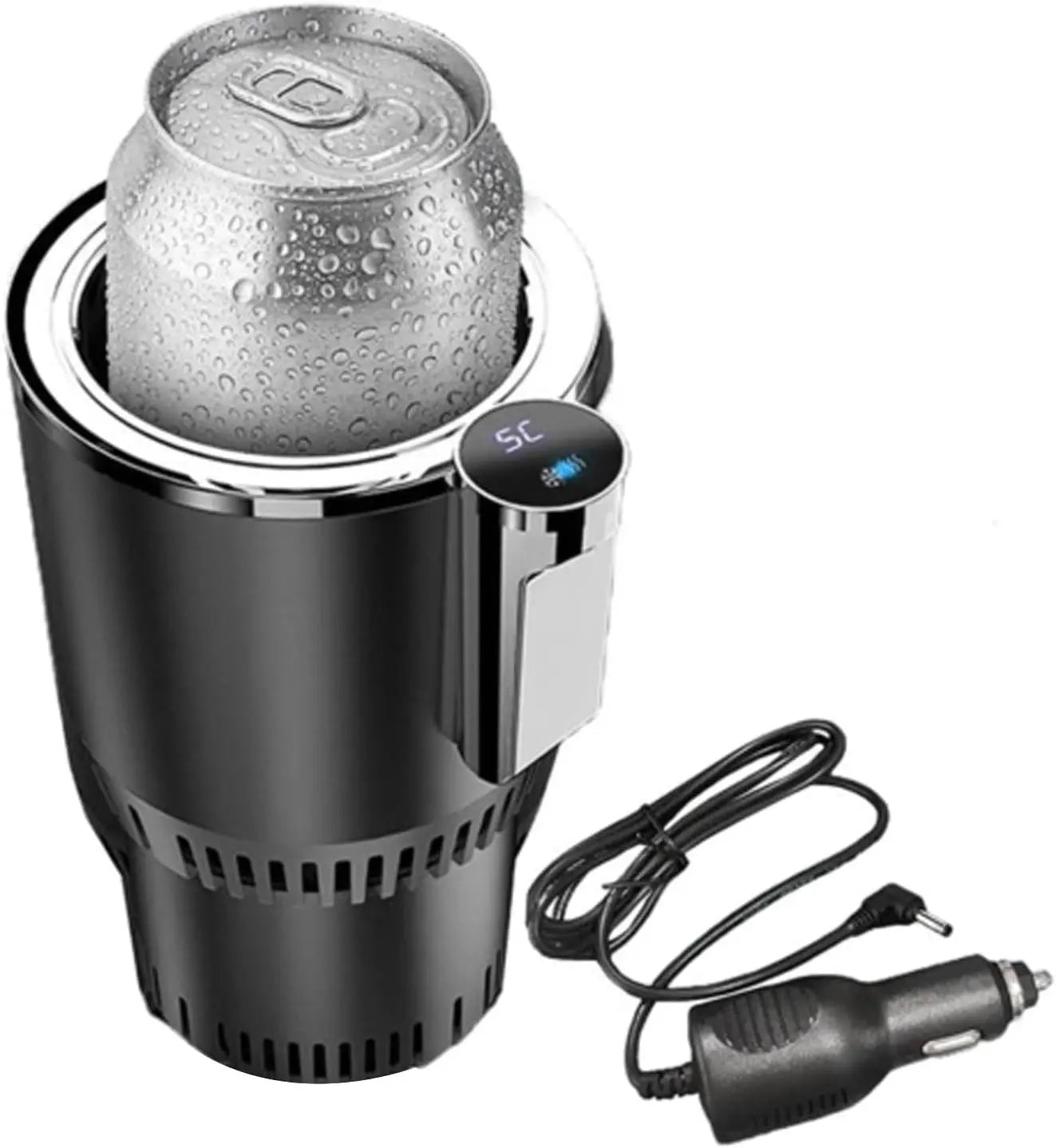 Lesunbak Chauffe-café pour Voiture, Porte-gobelets Automobiles - Chauffe-café et Refroidisseur d'eau 2 en 1,Extenseur de Tasse de Voiture antidérapant, Porte-Boisson de Voiture, Porte-Bouteille d'eau