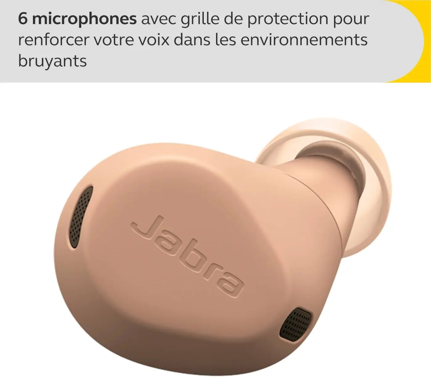 Jabra Elite 8 Active - Écouteurs sans Fil Bluetooth Intra-Auriculaires - Réduction de Bruit Active Hybride adaptative - 6 Microphones intégrés, résistants à l'eau et à la Transpiration - Caramel