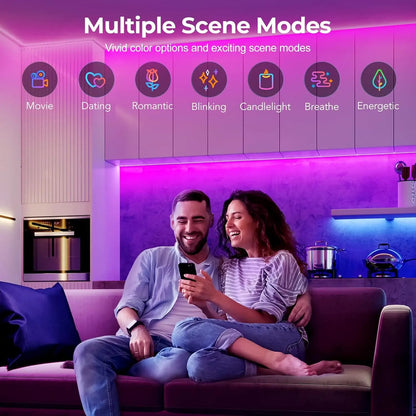 LUXONIC RGB Neon Ruban LED 10M, Bluetooth Etanche Bande LED Néon en Silicone avec Contrôle APP, Télécommande, Synchronisation de Musique, 24V Flexible Lumineuse Led pour Éclairage Intérieur et Extérie