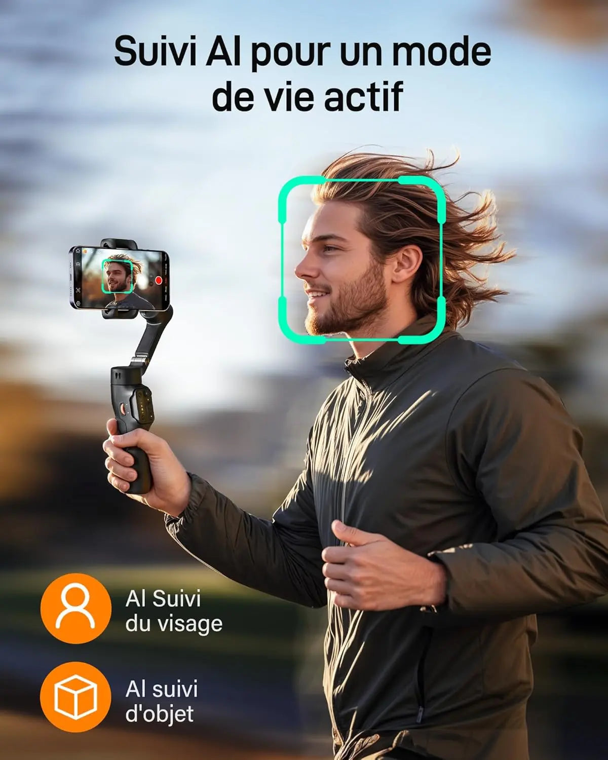 hohem iSteady X3 SE Gimbal Smartphone, 3 Axes Stabilisateur de Cardan, Design léger et Pliable avec télécommande détachable, Batterie de 11H, Parfait pour Le vlogging, Les Selfies et Les Voyages
